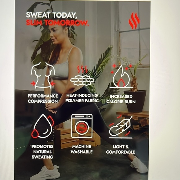 Sweat Shaper Athletic Leggings - Picture 8 of 13